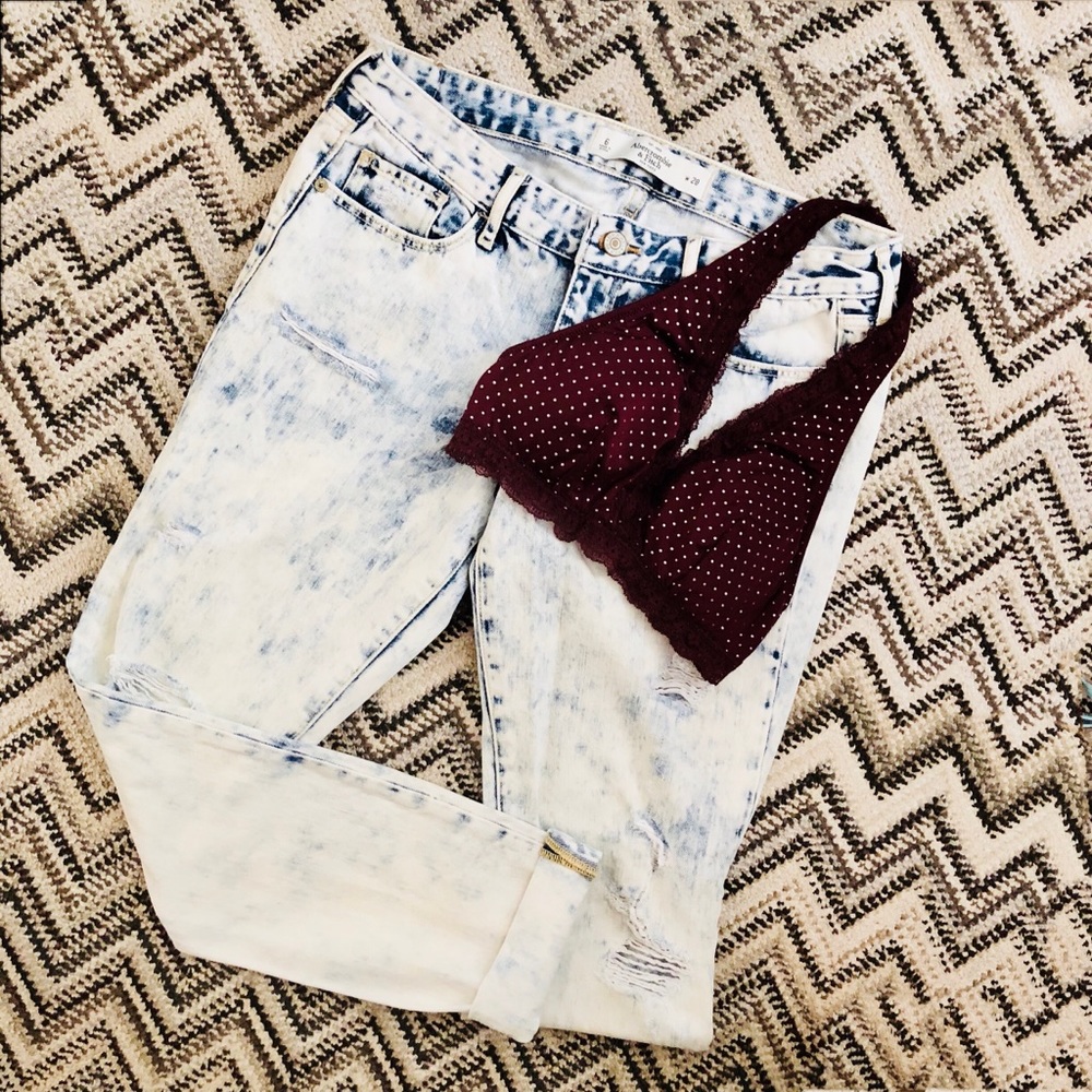 Abercrombie and Fitch distressed jeans (worn once)